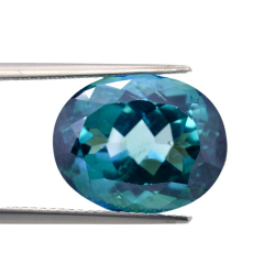 15.70ct Green Topaz Oval Cut