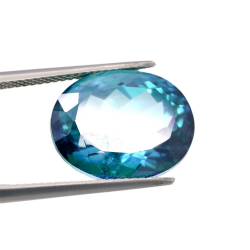 15.70ct Green Topaz Oval Cut