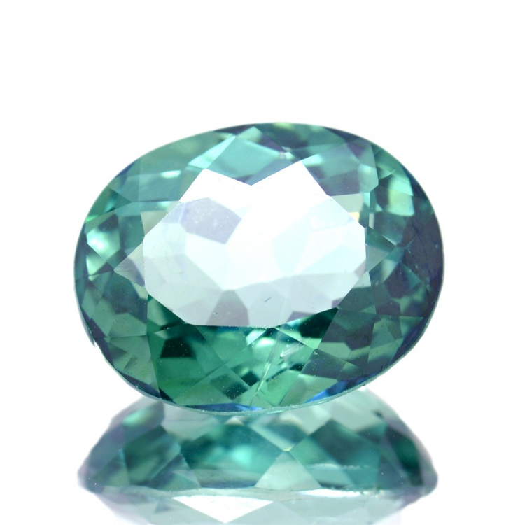 9.28ct Topaze Verte Taille Ovale