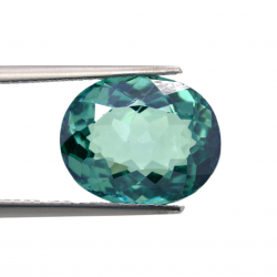 9.28ct Green Topaz Oval Cut