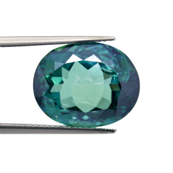 14.90ct Topaze Verte Taille Ovale