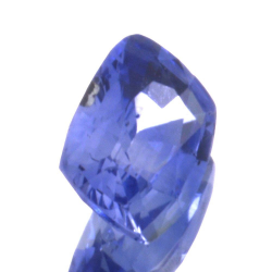 Taglio a cuscino in zaffiro blu da 0,94 ct, 6,55 x 5,04 mm