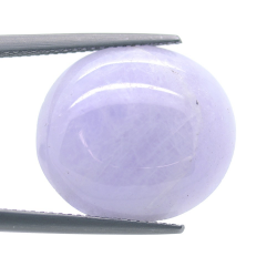 15.96ct Violet Jade Cabochon Oval Cut