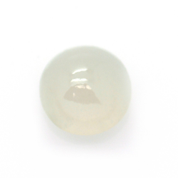 3.60ct Icy Jade Cabochon Rund Schnitt