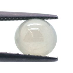 3.60ct Icy Giada Taglio Cabochon Tondo