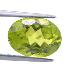 4.16ct Peridot Oval Cut