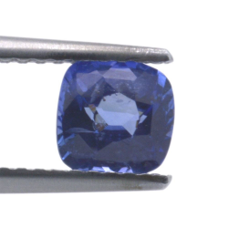 Taglio a cuscino in zaffiro blu da 0,98 ct, 5,63x5,64 mm