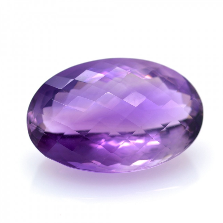 42.62ct Amethyst Oval Schnitt mit Schachbrett