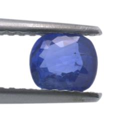 0,62 ct blauer Saphir im Kissenschliff, 5,46 x 4,94 mm