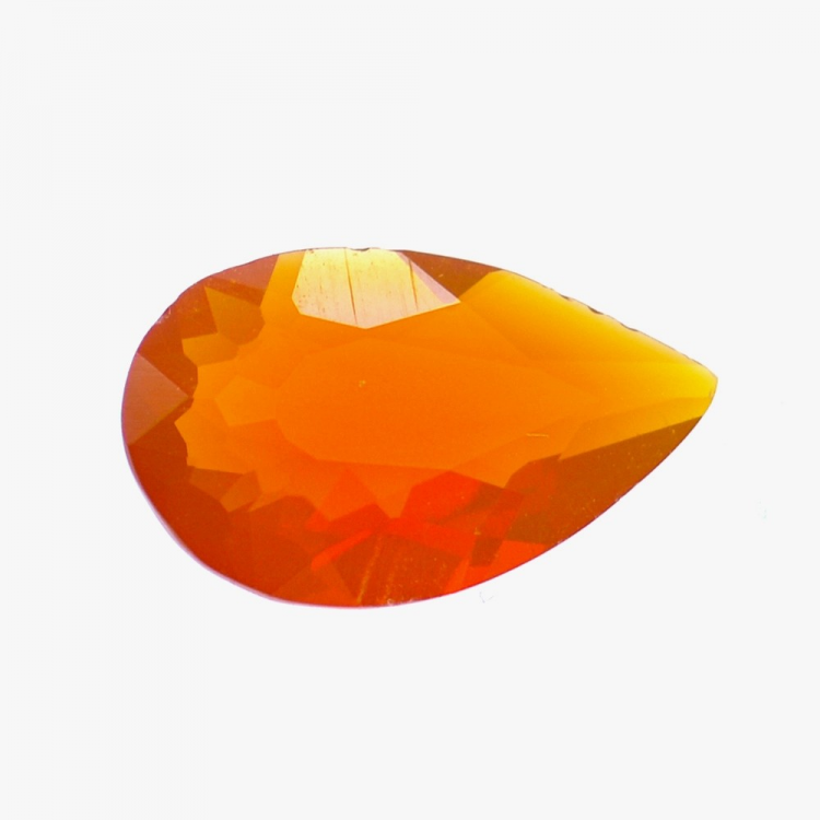 0.77ct Fire Opal Birne Schnitt