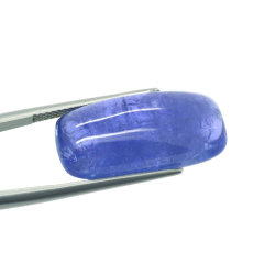 21.37ct Tanzanite Cabochon Right Baguette Cut 23,92x11,57mm