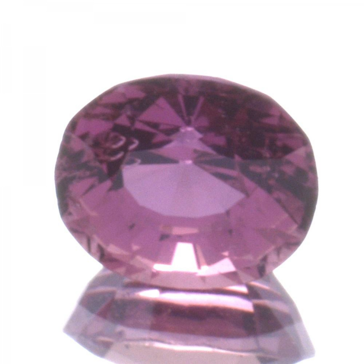 Zaffiro Padparadscha a taglio ovale da 0,79 ct, 5,59x4,72 mm