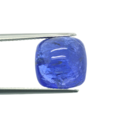 10.07ct Tanzanite Cabochon Square Cut 12,23x12,23mm