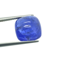 10.07ct Tanzanite Cabochon Square Cut 12,23x12,23mm