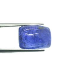 12.43ct Tanzanite Taglio Cabochon Baguette 14,05x10,29mm