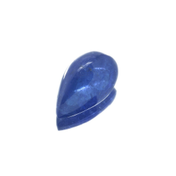 Taglio cabochon a pera di tanzanite da 12,69 ct, 16,65 x 11,26 mm