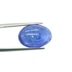 10.63ct Tansanit Cabochon Oval Schnitt 16,17x11,17mm