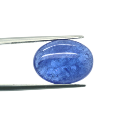 8.95ct Tanzanite Cabochon Oval Cut 15,48x11,36mm