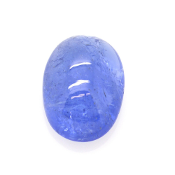 7.60ct Tansanit Cabochon Oval Schnitt 14,79x10,40mm