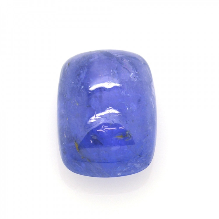 Tanzanite rectangulaire de 11,97 ct, taille cabochon 14,87x10,89 mm