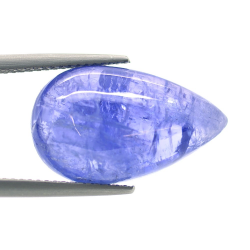 13,16 ct Tansanit Birnen-Cabochon-Schliff 20,28 x 12,22 mm