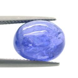 11.09ct Tanzanite Taille Cabochon Ovale 13,38x10,71mm