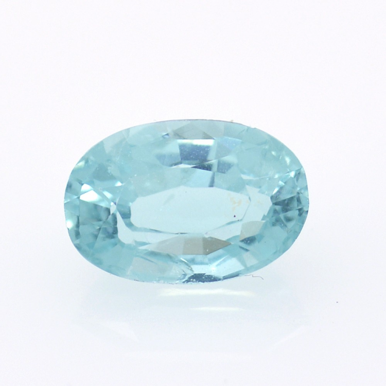 1.27ct Neon Blue Apatite Oval Cut