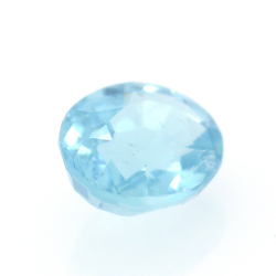 1.32ct Apatite Neon Blue Facetatto Ovale