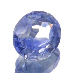 1,86 ct blauer Saphir im Ovalschliff 7,80 x 6,46 mm