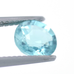 1.22ct Apatite Neon Blue Facetatto Rotondo