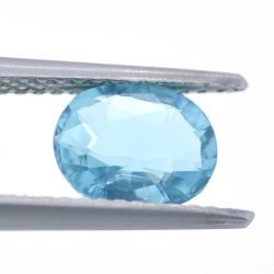 1.18ct Neon Blue Apatite Oval Cut