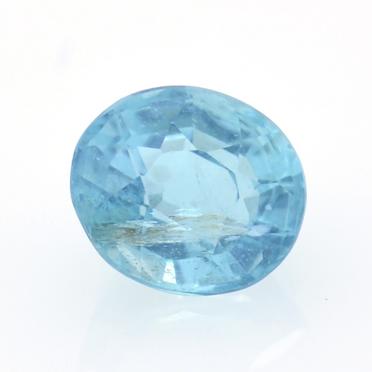 1.51ct Apatite Neon Blue Facetatto Ovale