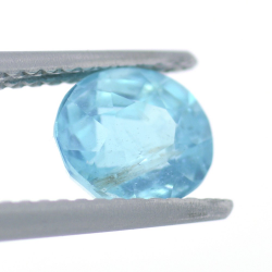 1.51ct Apatite Neon Blue Taille Ovale