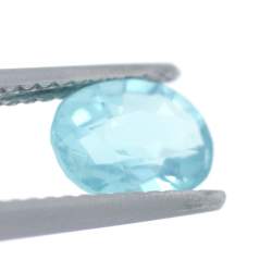 1.21ct Neon Blue Apatite Oval Cut