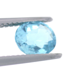 1.27ct Apatite Neon Blue Taille Ovale