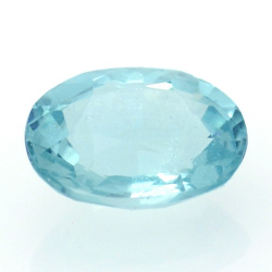 1.17ct Neon Blue Apatit Oval Schnitt