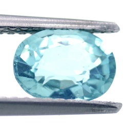 1.17ct Neon Blue Apatit Oval Schnitt