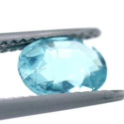 1.29ct Neon Blue Apatite Oval Cut