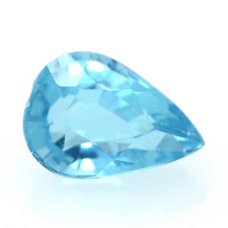 1.21ct Apatite Neon Blue Facetatto Goccia