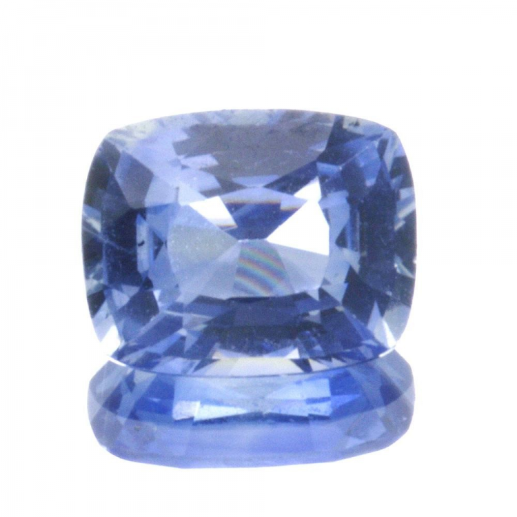 Taglio a cuscino in zaffiro blu da 1,15 ct, 6,60 x 5,24 mm