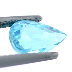 1.21ct Apatite Neon Blue Taille Poire