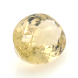 24.83ct Citrin Oval Schnitt mit Schachbrett