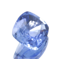 0,87 ct blauer Saphir im Kissenschliff, 6,17 x 5,59 mm