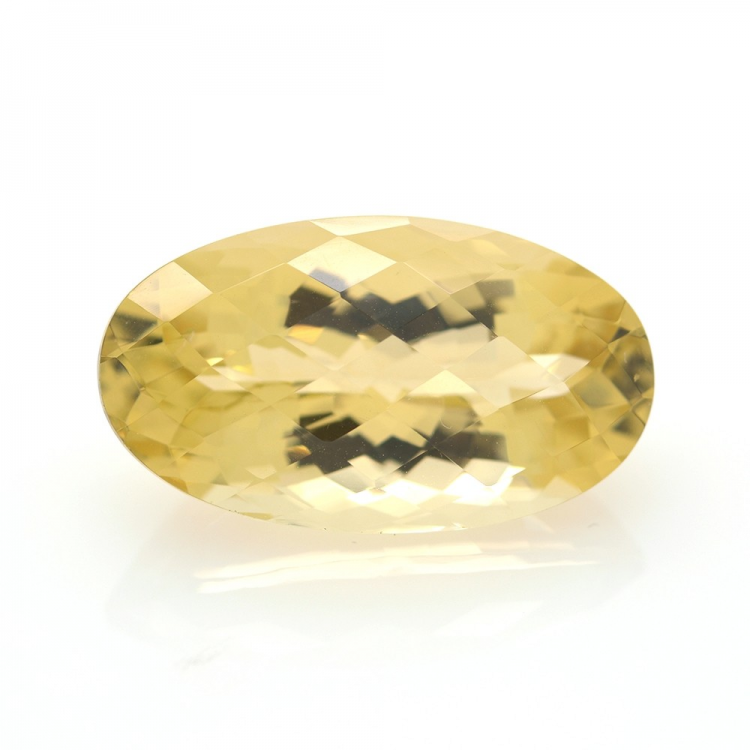 23.67ct Citrin Oval Schnitt mit Schachbrett