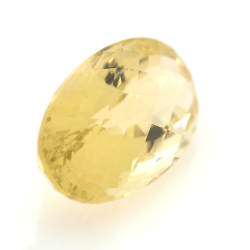 23.67ct Citrin Oval Schnitt mit Schachbrett