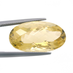 23.67ct Citrino Taglio Ovale Scacchiera