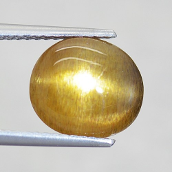 3.33ct Pietra Solare Stella Taglio Cabochon Ovale