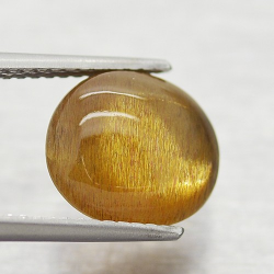 3.33ct Pietra Solare Stella Taglio Cabochon Ovale