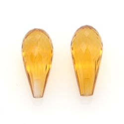 9.74ct Set Citrine Briolette Cut