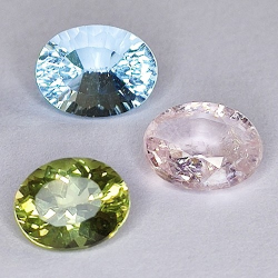 4,57ct Set Topaz, Apatit & Morganit